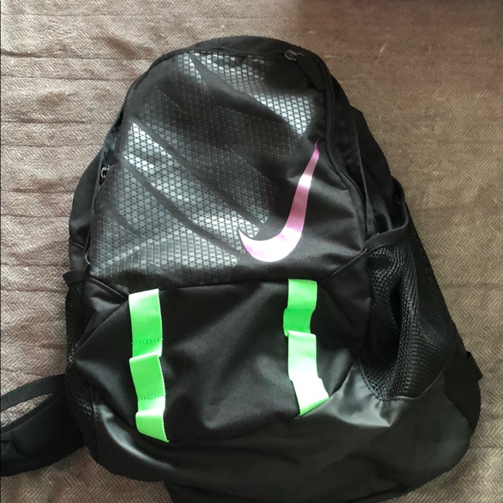 Nike backpack with Green & Purple accents